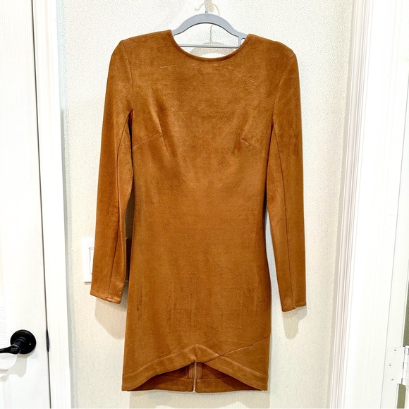 Mistress Rocks Dresses & Skirts - Sexy suede long sleeve dress, Mistress Rocks Los Angeles